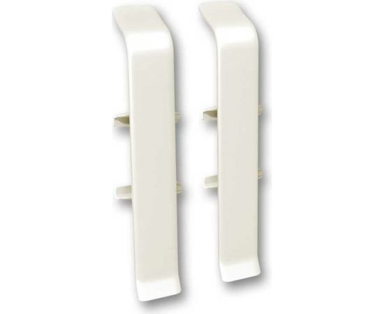 Соединитель для плинтуса DECONIKA (70 мм, 033 Кремово-белый, 2 шт.) Д-П70-С-Ф2 033 КРМ БЕЛ 