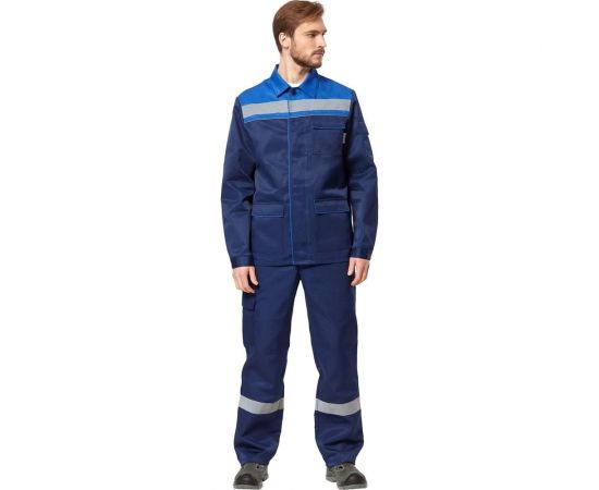 Костюм Эксперт Спецодежда Профи 1, темно-синий/василек, р. 60-62, рост 194-200 6446000031172 – изображение 2