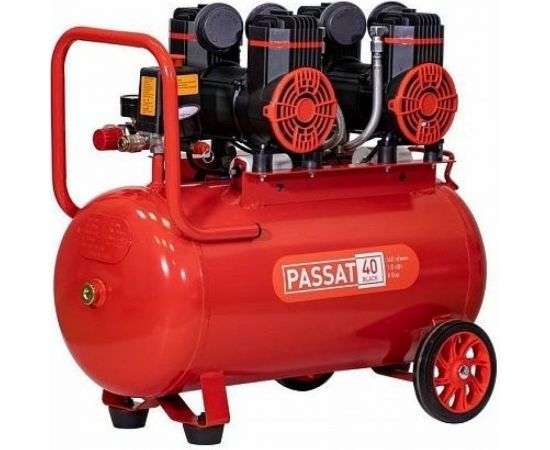 Компрессор Aurora PASSAT-40 BLACK тихий, без масл. 40л, 340л/мин, 1.8кВт 31400 – изображение 2