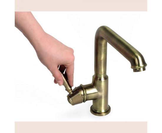 Смеситель с высоким изливом IDDIS Loft бронза LOF1LMBi05 – изображение 3