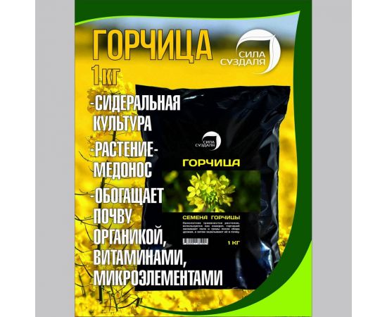 Семена горчицы Сила Суздаля 1 кг 4680004061090 – изображение 3