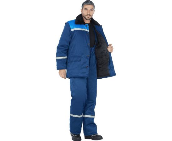 Утеплённая куртка ГК Спецобъединение МЕТЕЛИЦА темно-синий/василёк, р. 96-100, рост 158-164 Кур 311/ 96/158 – изображение 3