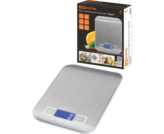Электронные настольные весы TDM ""Юнит"" деление 1 г, макс. 10 кг, серебро SQ4005-0001 – изображение 4