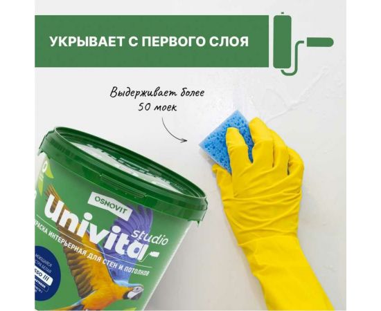 Интерьерная краска Основит Univita Studio Lusso III САс993 СМ2. База А, 2.7 л 93542 – изображение 4