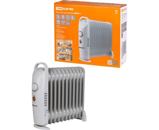 Масляный обогреватель TDM МИНИ-11, 1200 Вт, 11 секций, термостат, SQ2501-0910 – изображение 5