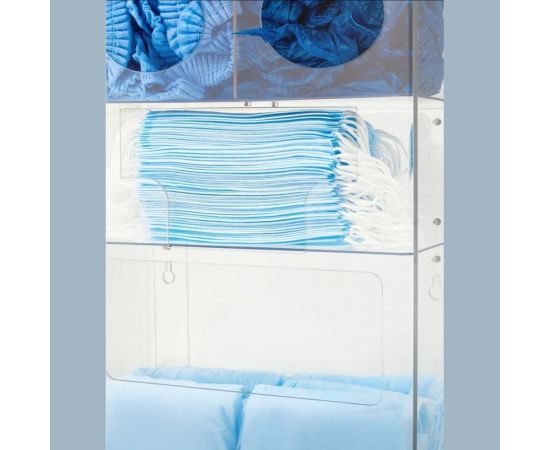 Органайзер для одноразовых СИЗ Evdar настенный, халаты, 2 вида СИЗ, медицинские маски O23010 – изображение 5