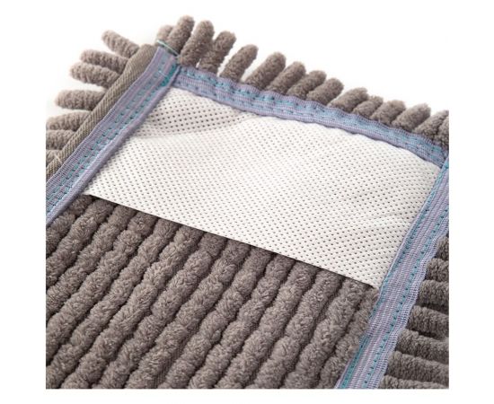 Насадка для плоской швабры InLoran лапша, шенилл, серая, 42,5x13x1см BN-L508GR – изображение 6