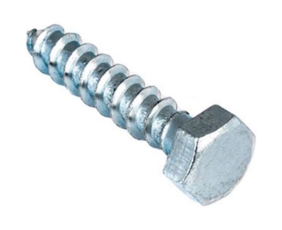 Сантехнический болт Стройбат DIN 571, 8x60 мм, белый цинк, 25 шт. 008971 