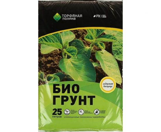 Почвенный грунт Торфяная поляна Биогрунт 25 л 00-00000681 