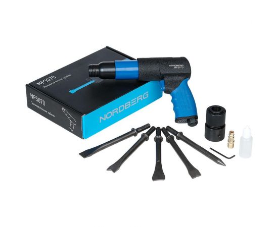 Пневмозубило NORDBERG с комплектом насадок NP5070 