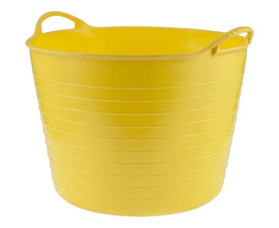 Гибкое сверхпрочное ведро СИБРТЕХ 28 л, желтое 67513 