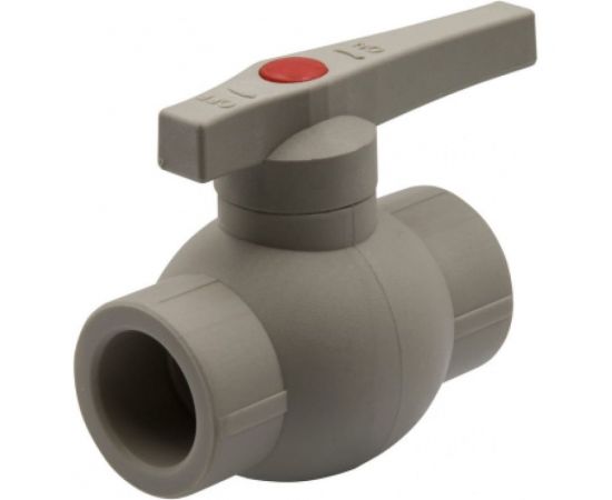 Шаровой кран VRT 25, ручка, PP-R EVER plast, серый 538455 