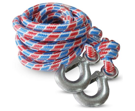 Буксировочный трос ООО ТПК Сигма веревочный, 12 тонн, 2 крюка, чехол В16 