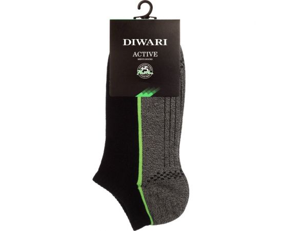 Мужские ультракороткие носки DIWARI ACTIVE 15С-44СП, р.29, 044 черный-темно-серый 1001330050050162044 