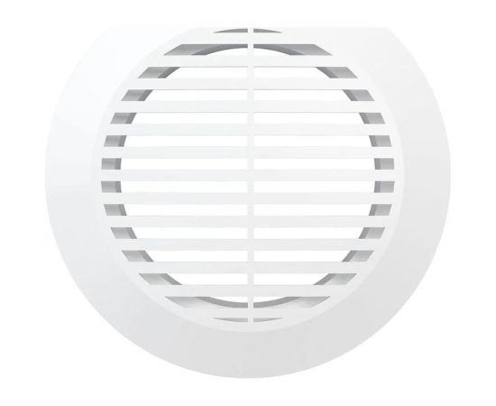 Решетка вентиляционная круглая 10РКФ (145 мм; вытяжная; АБС; с фланцем 100 мм) ERA 233-007 – изображение 2