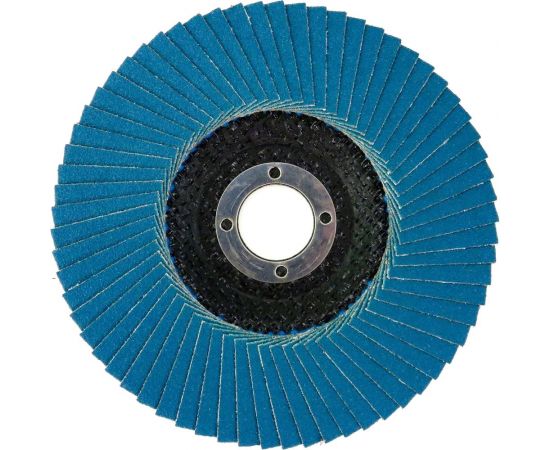 Круг лепестковый торцевой Planet-Venus z плоский 125x22.23 мм, Р120, цирконий Sait 41509 – изображение 2