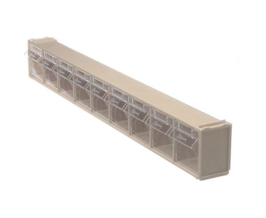 Откидной короб СТЕЛЛА-ТЕХНИК 600х68х78мм, 9 ячеек, бежевый, прозрачный, F-600-9-B – изображение 2