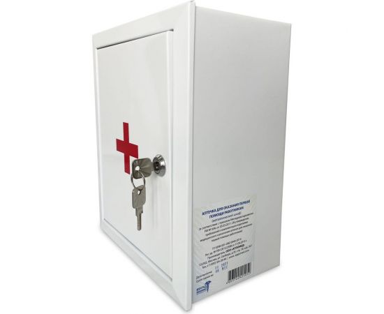 Аптечка для оказания первой помощи работникам ООО АППОМЕД по приказу Минздрава России №1331н, металлический шкаф 2911 – изображение 2