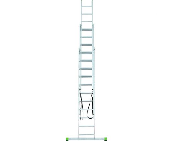 Алюминиевая трехсекционная лестница Новая Высота 3х11 ступеней 2230311 – изображение 3