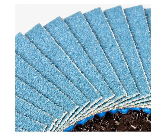 Круг лепестковый торцевой Planet-Venus z плоский 125x22.23 мм, Р120, цирконий Sait 41509 – изображение 3