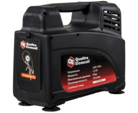 Поршневой безмасляный компрессор QUATTRO ELEMENTI KM 0-150 919-860 – изображение 4