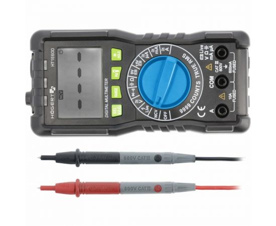 Цифровой профессиональный мультиметр HOEGERT TECHNIK HT1E600 – изображение 4