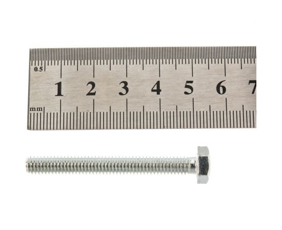 Оцинкованные болты Стройбат DIN 933 М6х50 40 шт. 2630021/005451 – изображение 4