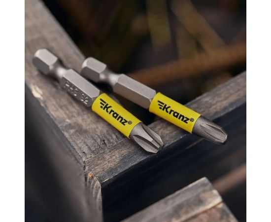 Бита (2 шт; PH3x50 мм; сталь S2) для шуруповерта KRANZ KR-92-0417-1 – изображение 5