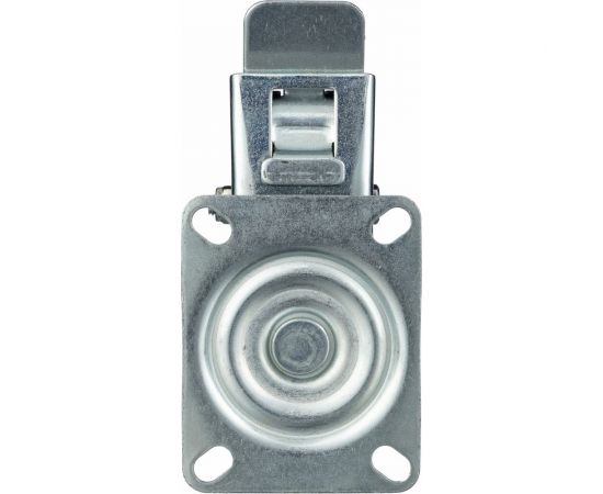 Колесо поворотное с тормозом (100 мм; грузоподъемность 100 кг; термопластичная серая резина; полипропилен) СТЕЛЛА-ТЕХНИК N48100TPRB – изображение 5