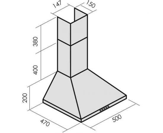 Кухонная вытяжка MBS GERBERA 150 WHITE 4320 – изображение 7