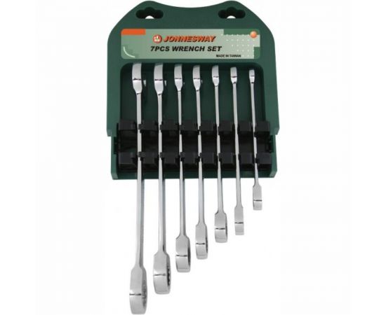 Набор трещоточных комбинированных ключей 10-19мм Jonnesway W45107S 