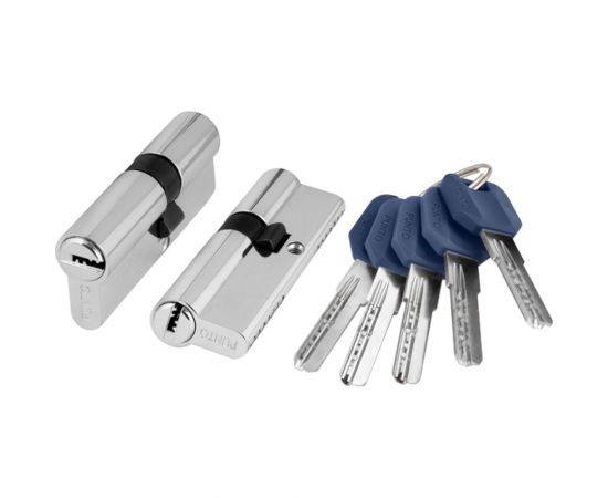 Цилиндровый механизм Punto Z400/100 mm (30+10+60) CP хром, 5 ключей 43925 