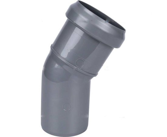 Отвод РемоКолор внутренняя канализация, серый, 30 градусов, 50 мм 148-002 