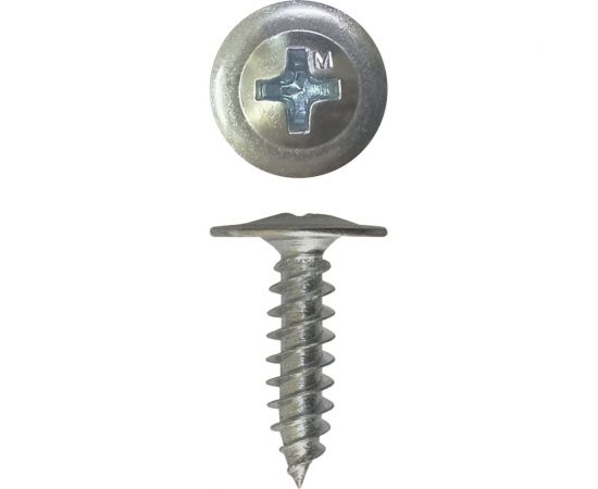 Саморез с прессшайбой Daxmer пш 4,2x16 600 шт., цинк, усиленный, острый 424568 