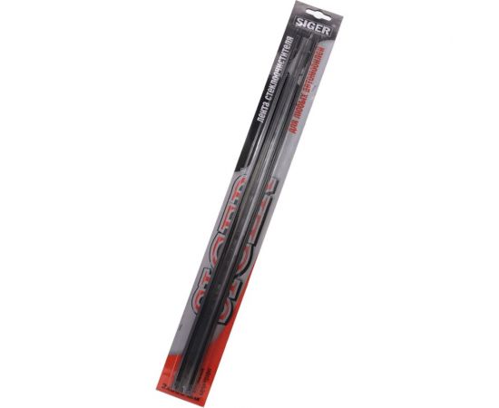Резинки щеток стеклоочистителя (2х660 мм; черные) SIGER REZ00012 