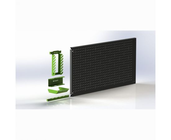 Металлическая перфопанель ООО Металекс Metalex 600x1200 серая, с комплектом аксессуаров PRSA60120 