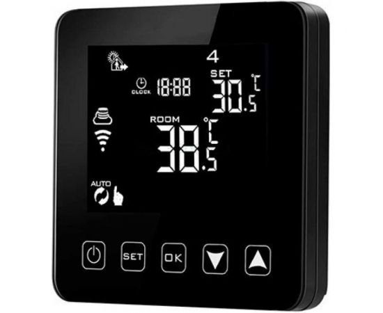 Термостат сенсорный KT-300 с Wi-Fi для внутрипольных конвекторов черный TECHNO RH040011549 