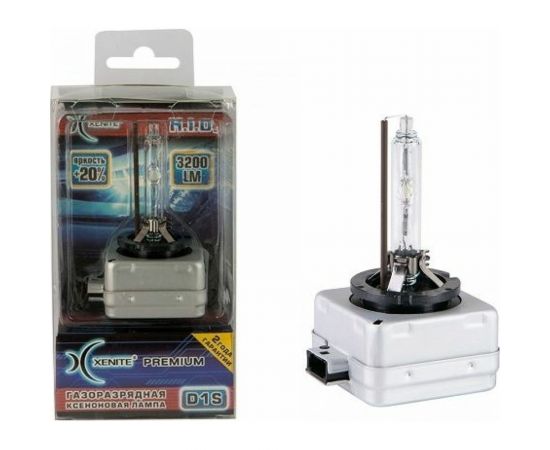 Ксеноновая лампа XENITE Premium D1S, 85 В, 35 Вт, PK32d-2, 4300 K, 1 шт. 1002004 