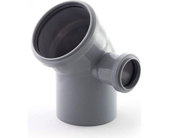 Отвод ПОЛИТЭК 110x45 с выходом 50 (правый) 345111050П 