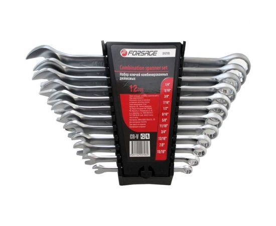 Набор комбинированных ключей Forsage дюймовых, 12 предметов F-5121S 