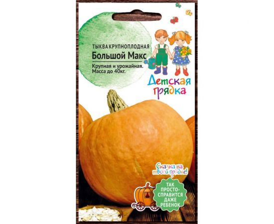 Семена Детская грядка Тыква крупноплодная Большой Макс 1.5 г 122813 
