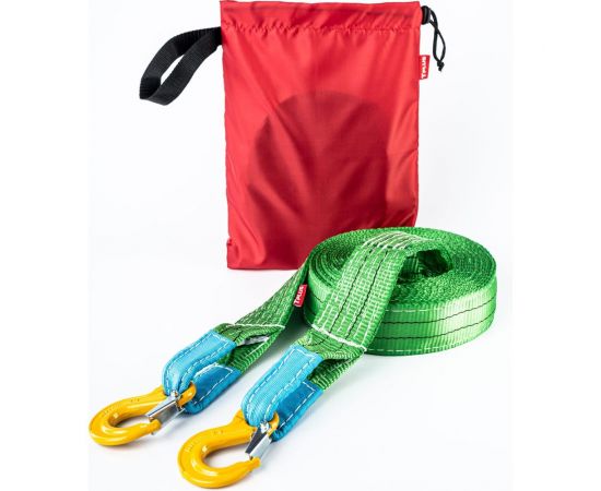 Усиленный буксировочный трос Tplus 12т 5м Крюк/Крюк T000913 