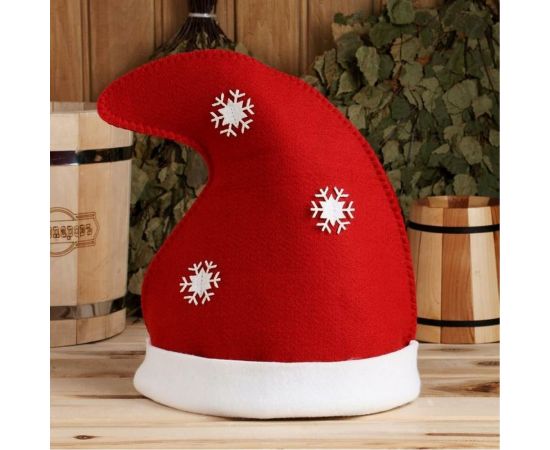 Банная шапка Никитинская мануфактура Новогодний колпак ХВ5932 