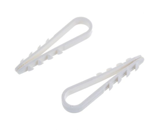 Дюбель-хомут для круглого кабеля Зубр ДХ-К, 5 - 10 мм, 100 шт, нейлоновый 30911-10 