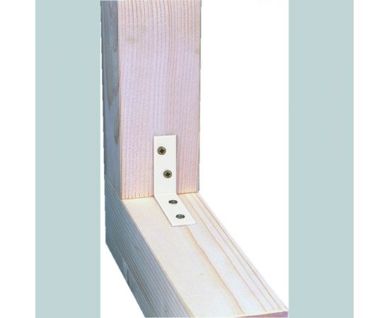 Уголок GAH ALBERTS оцинкованный, белый, 60x60x16 мм 336714 – изображение 2