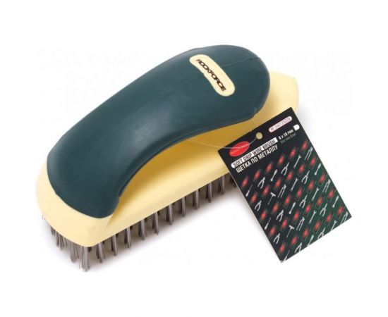 Щетка по металлу ROCKFORCE ручная, в пластиковом корпусе RF-340125228 – изображение 2
