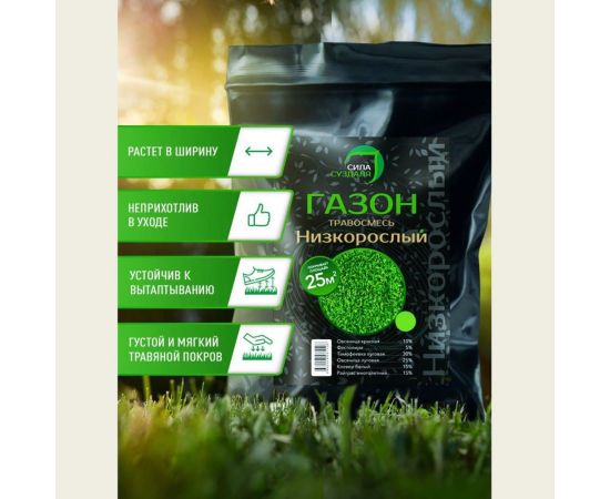 Газон Сила Суздаля Низкорослый 3 кг 4680004061991 – изображение 2