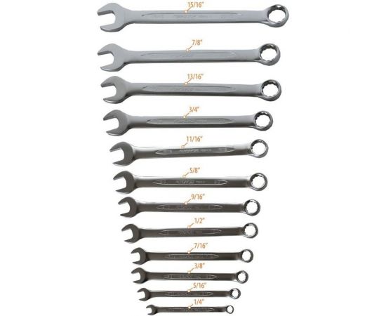 Набор комбинированных ключей Forsage дюймовых, 12 предметов F-5121S – изображение 2