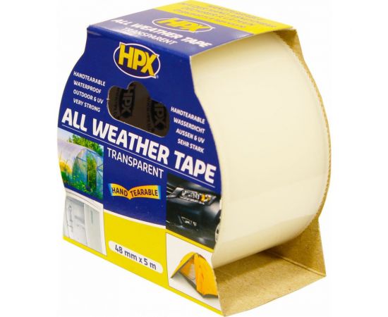 Универсальная ремонтная лента HPX AT4805 прозрачная, 48 мм х 5 м 5425014228199 – изображение 2