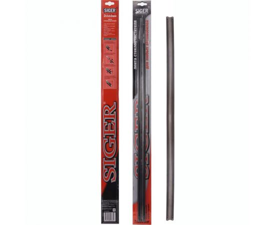 Резинки щеток стеклоочистителя (2х660 мм; черные) SIGER REZ00012 – изображение 2